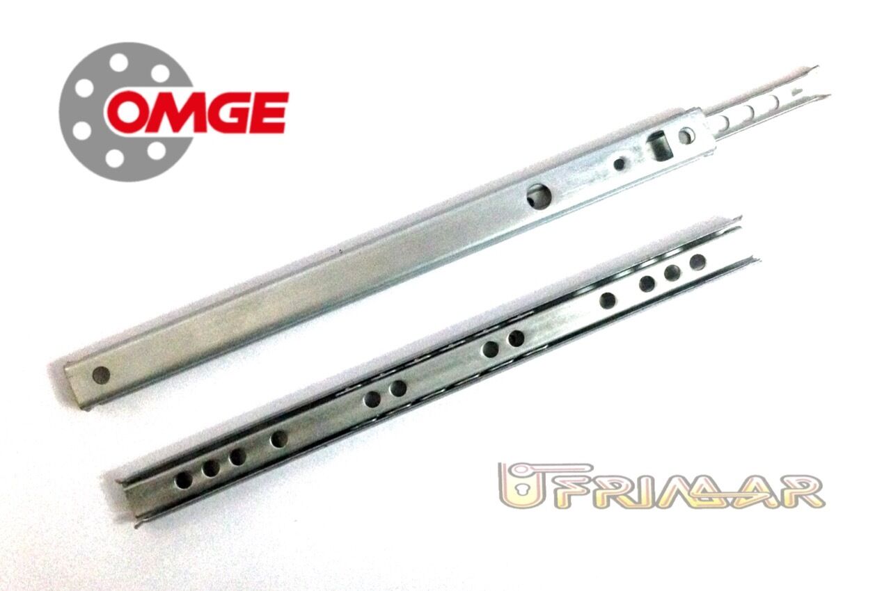 COPPIA GUIDE SCORREVOLI A SFERE PER CASSETTI SERIE MICRO mm.220x17 Estr.Parziale