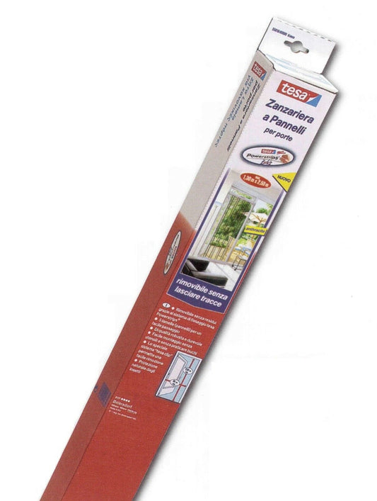 ZANZARIERA PER PORTE A 7 PANNELLI COL.ANTRACITE misura H.2,50xL.1,30 MT.