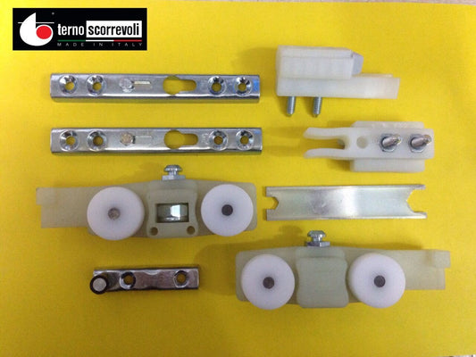 PATTINI IN KIT PORTATA KG.160 STAFFA A SCOMPARSA "TERNO" PER PORTA SCORREVOLE