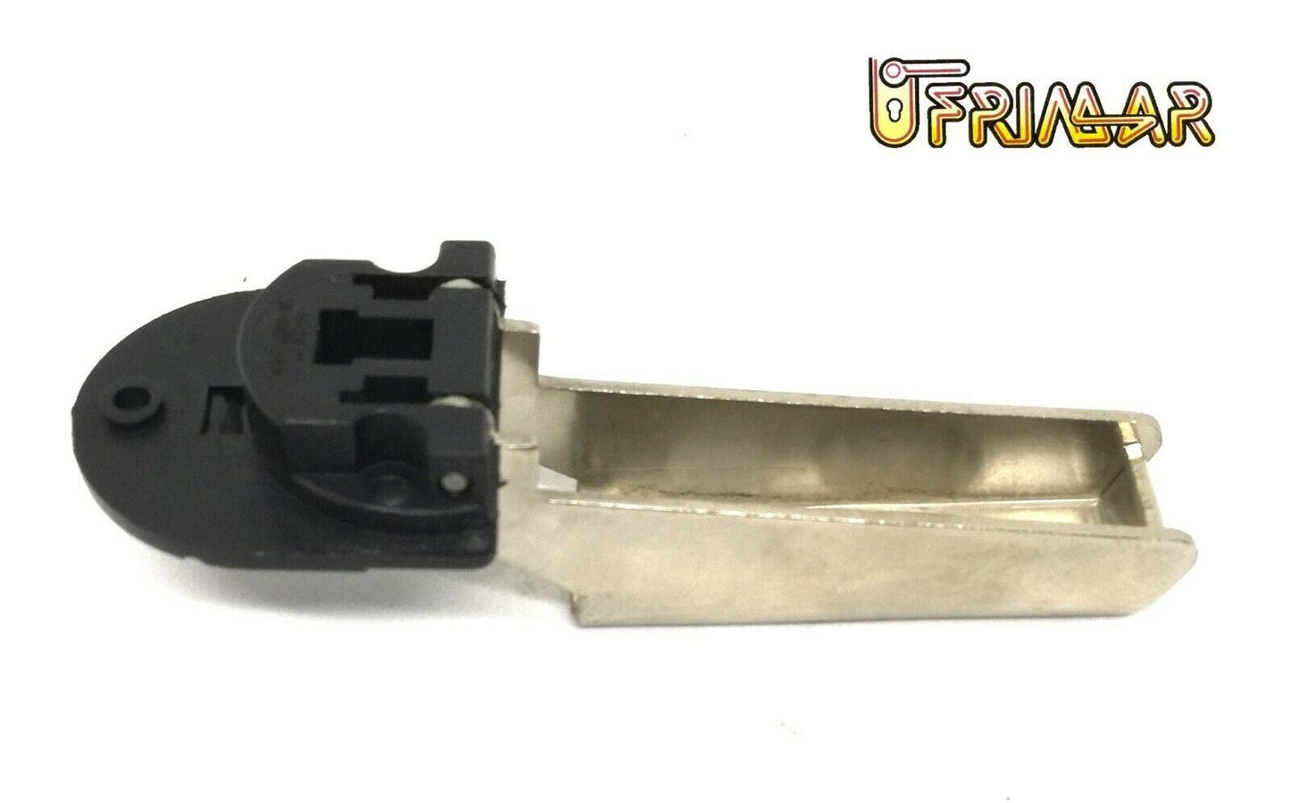 CERNIERA PER VETRO A FILO BATTUTA INTERNA CROMO SATINATO FORO D.28x20