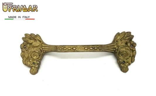 MANIGLIA PER MOBILI ANTICHI mm.126 OTTONE PATINATO MANIGLIE PER COMO BESANA
