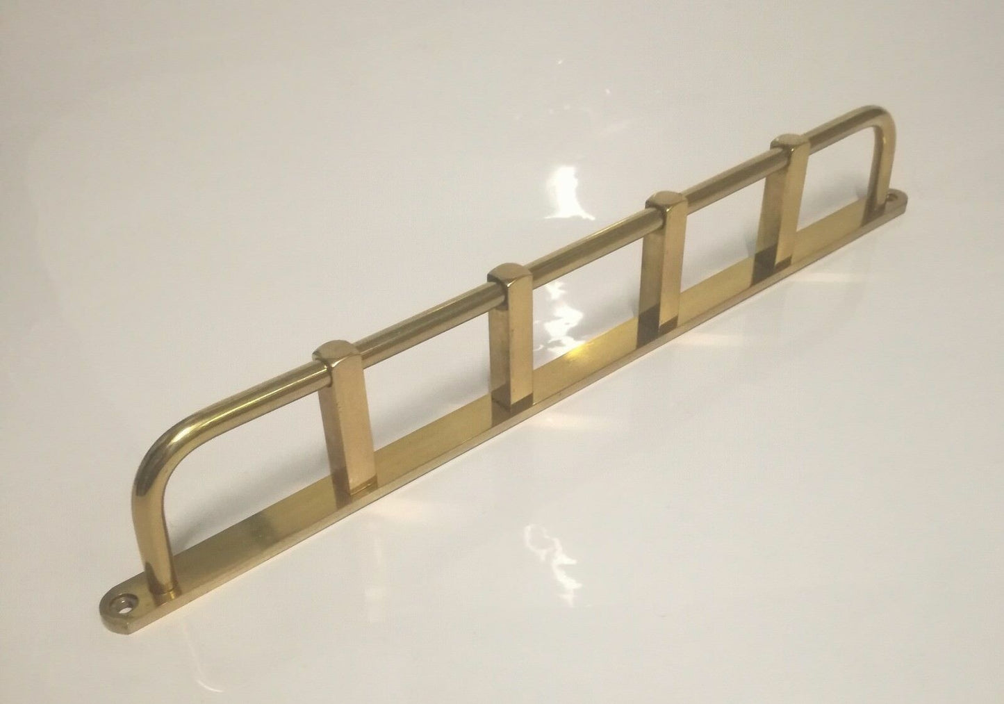 Portacravatte Portacinture cm.35 Ottone Lucido Appendi cravatta cintura 5 posti
