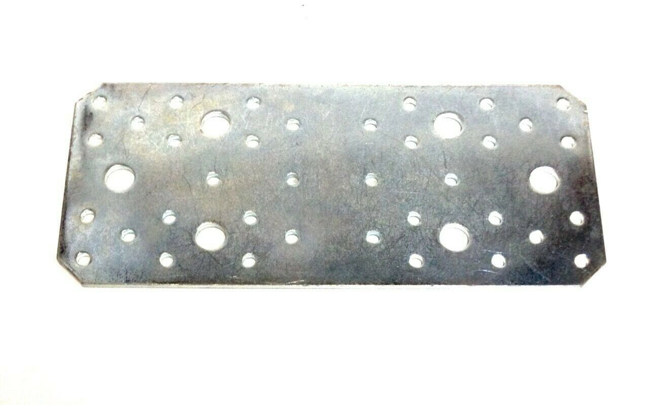 PIASTRA IN METALLO RETTANGOLARE DRITTA mm.200x90 PER TRAVI E COPERTURE IN LEGNO