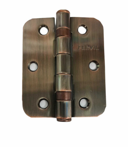 CERNIERA PORTA CON CUSCINETTI 3x2,5" mm.76x63 BRONZATA FERVIL PER PORTE LEGNO