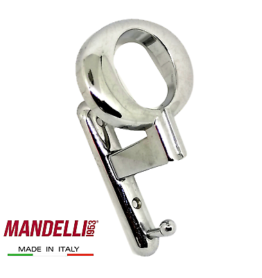 APPENDIABITO A MURO MANDELLI MADE IN ITALY CROMO LUCIDO 2 POSTI SERIE LUSSO