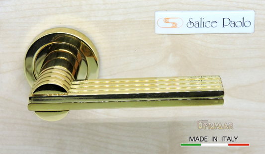 MANIGLIA PER PORTA SALICE PAOLO ORCHIDEA 4455 Placcato Oro 24K PAOLO BRUSA
