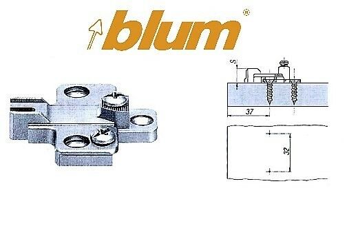 BASETTA A CROCE REGOLABILE PER CERNIERA BLUM MODUL PIASTRINA PREMONTAGGIO