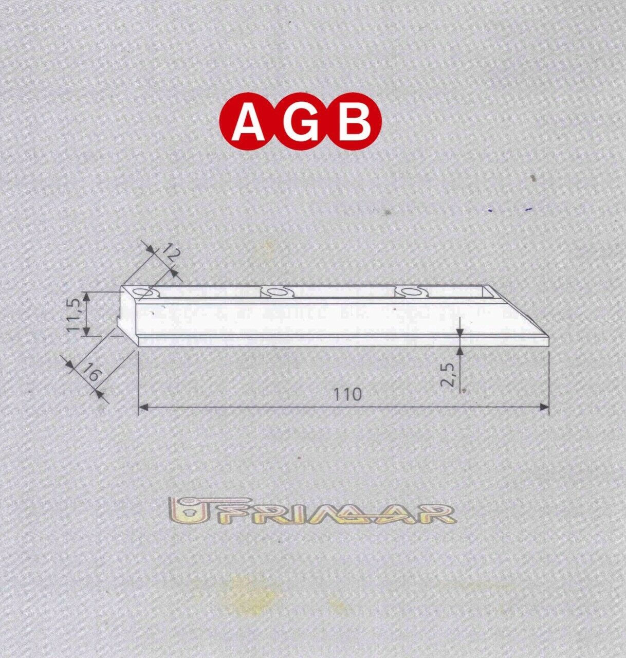 Spessore Compensatore AGB cod. A200190001 Ricambio finestra anta ribalta