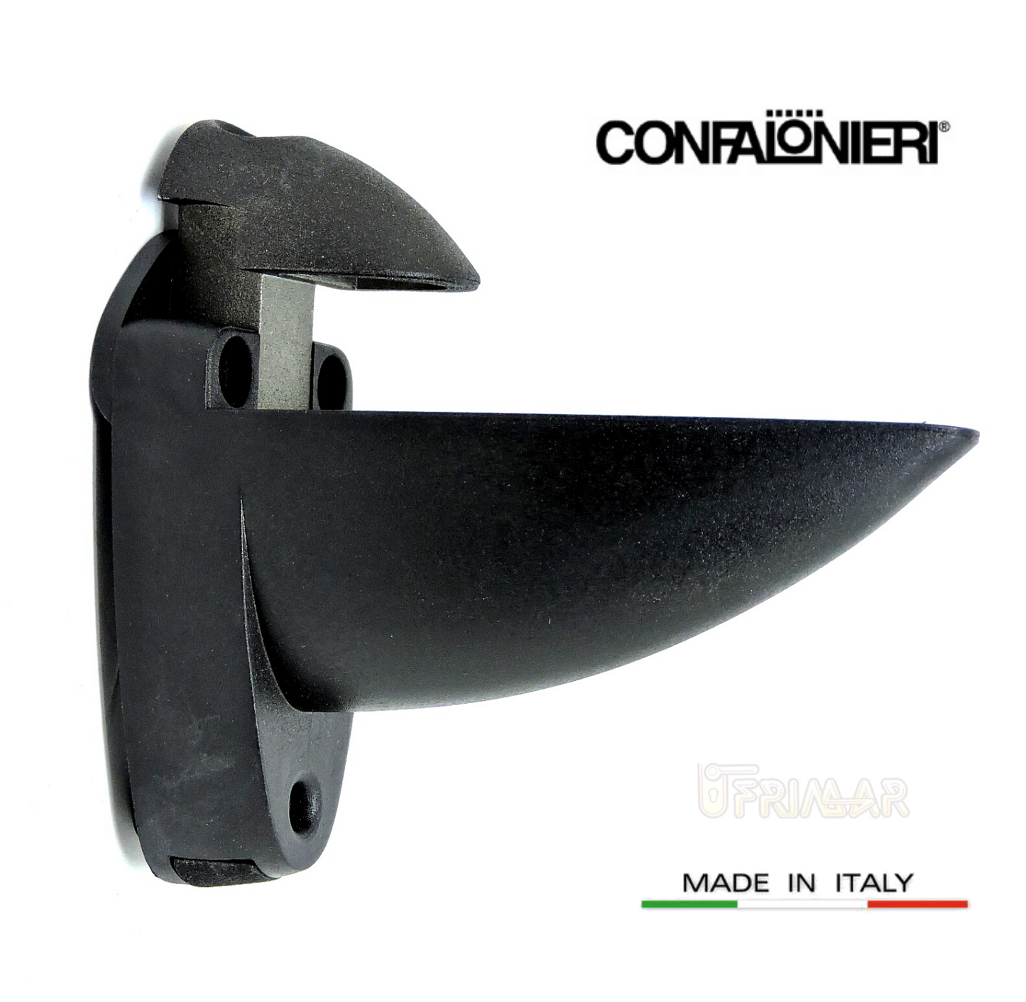 REGGIMENSOLA REGGI MENSOLE CONFALONIERI MS01430 sp. ripiano 5-25 mm. Nero Opaco