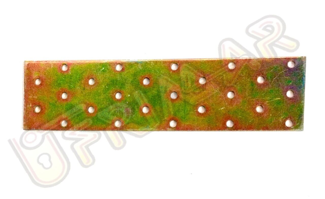 PIASTRA IN METALLO RETTANGOLARE DRITTA mm.200x50 PER TRAVI E COPERTURE IN LEGNO