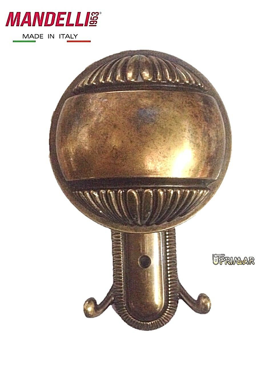 APPENDIABITO A PARETE MANDELLI MADE IN ITALY  - IN STILE VINTAGE - BRONZATO