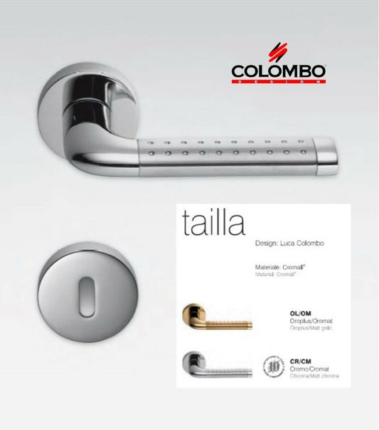 MANIGLIA PER PORTA COLOMBO DESIGN TAILLA LC51R ORO LUCIDO/ORMAT Luca Colombo