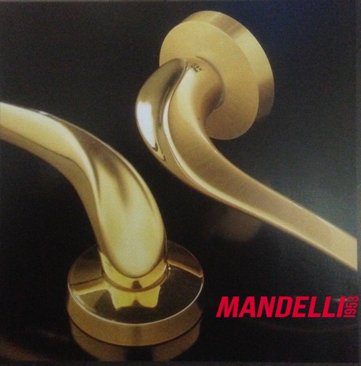 MANIGLIA PER PORTA MANDELLI FU' 901 ORO design Takahide Sano PER PORTE INTERNE