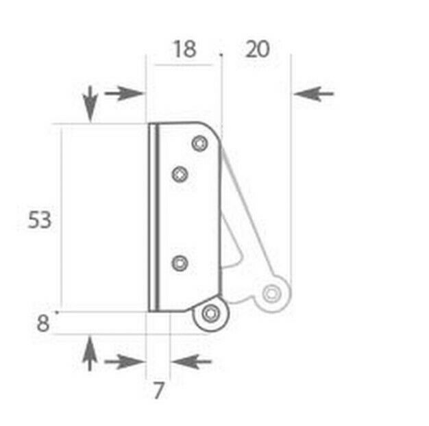 CHIUSURA A SCATTO PER MOBILI QUICK 180 FB SPINGI APRI BLOCCA ANTINE 1166035