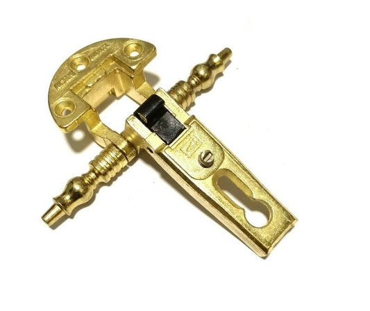 CERNIERA ANSELMI 255 PER ANTE CON BATTUTA FORO mm.27x13 DORATA GAMBO H.92