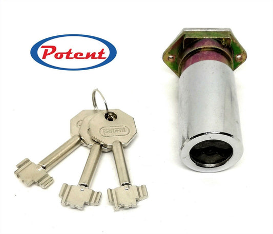 CILINDRO POTENT 596TN/7 RICAMBIO SERRATURA A POMPA SPESS. PORTA CM.7 TIPO NUOVO