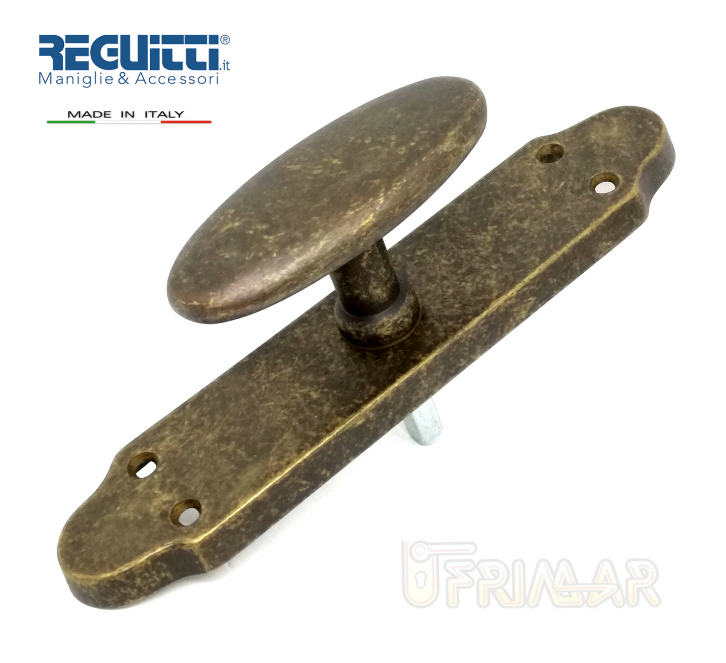 Cremonese per Infissi Ottone antico OVALINO Reguitti art.190 CR Gioco Gratz Q.7