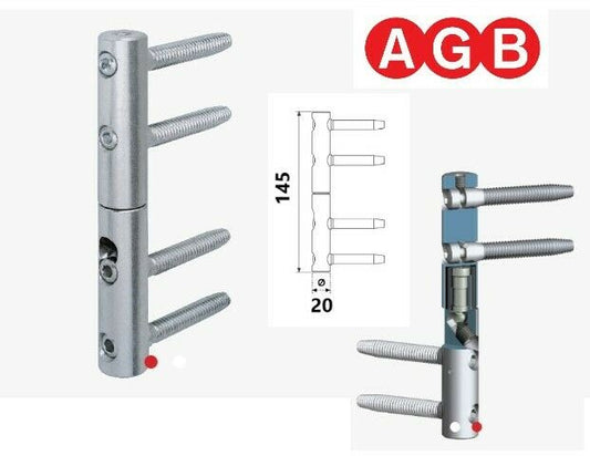 CERNIERA ANUBA PER PORTE IN LEGNO D.20 REGOLABILE AGB ZENIT E021502015 ZINCATO