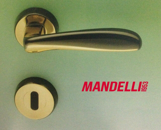 MANIGLIA PER PORTA MANDELLI serie SINTESI M41 GOLD/BLACK per porte interne