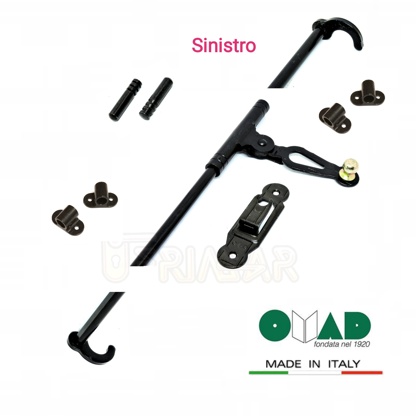SPAGNOLETTA CHIUSURA PER PERSIANA PORTA FINESTRA cm.160 OMAD ART.1552 DX / SX