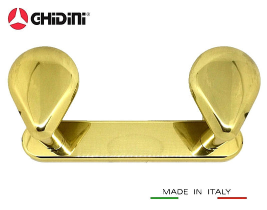 APPENDIABITI PORTABITO A MURO GHIDINI CADDY in Ottone Made in Italy Appendiabito