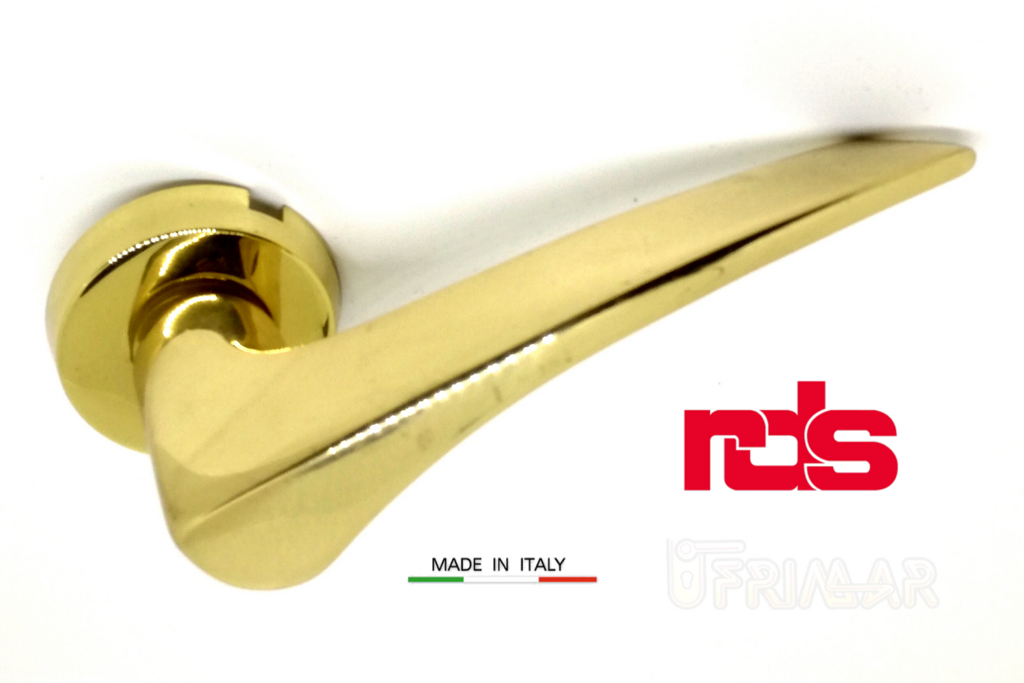 Maniglia RDS ELBA art. 0171 Oro lucido maniglie per porte RDS porte interne