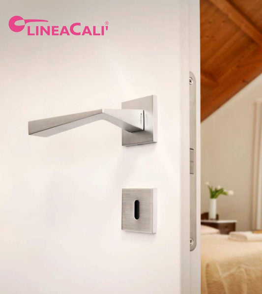 Maniglia porta CONICA Linea Calì coppia maniglia moderna Cromo lucido