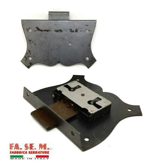 SERRATURA PER MOBILI ANTICHI Entrata mm.30 CASSA INCASSO 572 FASEM AMBIDESTRA