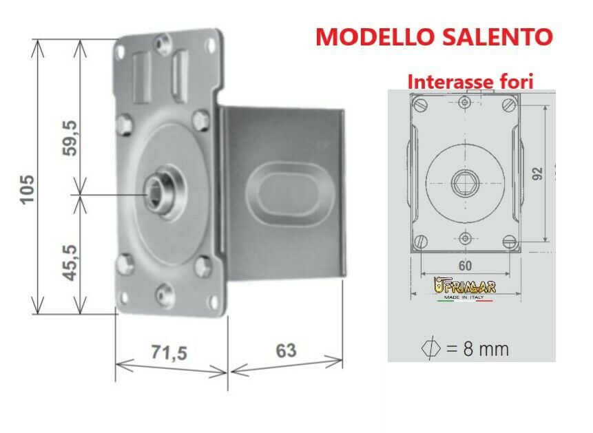 ARGANELLO STAFER PER TAPPARELLE SALENTO ARGANO PER AVVOLGIBILI OMBRELLONI KG.50