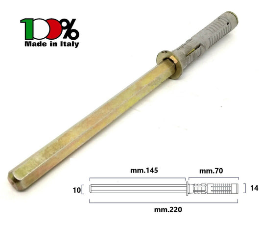 REGGIMENSOLA A SCOMPARSA  mm.10x145 TASSELLO D.14 REGGI MENSOLE RIPIANI LEGNO
