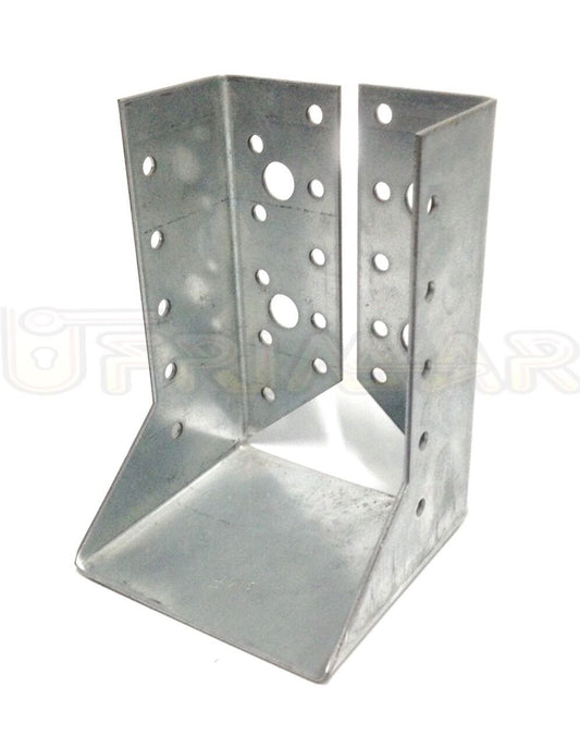 STAFFA SCARPA ANCORAGGIO PER TRAVI IN LEGNO 80x120 SUPPORTO CON ALETTE INTERNE