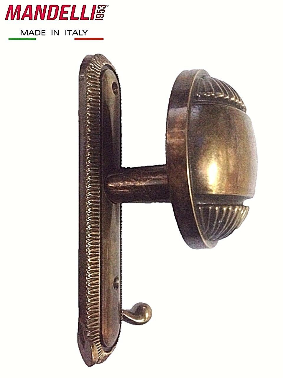 APPENDIABITO A PARETE MANDELLI MADE IN ITALY  - IN STILE VINTAGE - BRONZATO