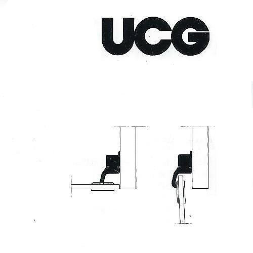 CERNIERA PER VETRO CONFALONIERI UCG 304 BATTUTA INTERNA FORO D.mm.22 ORO SAT.