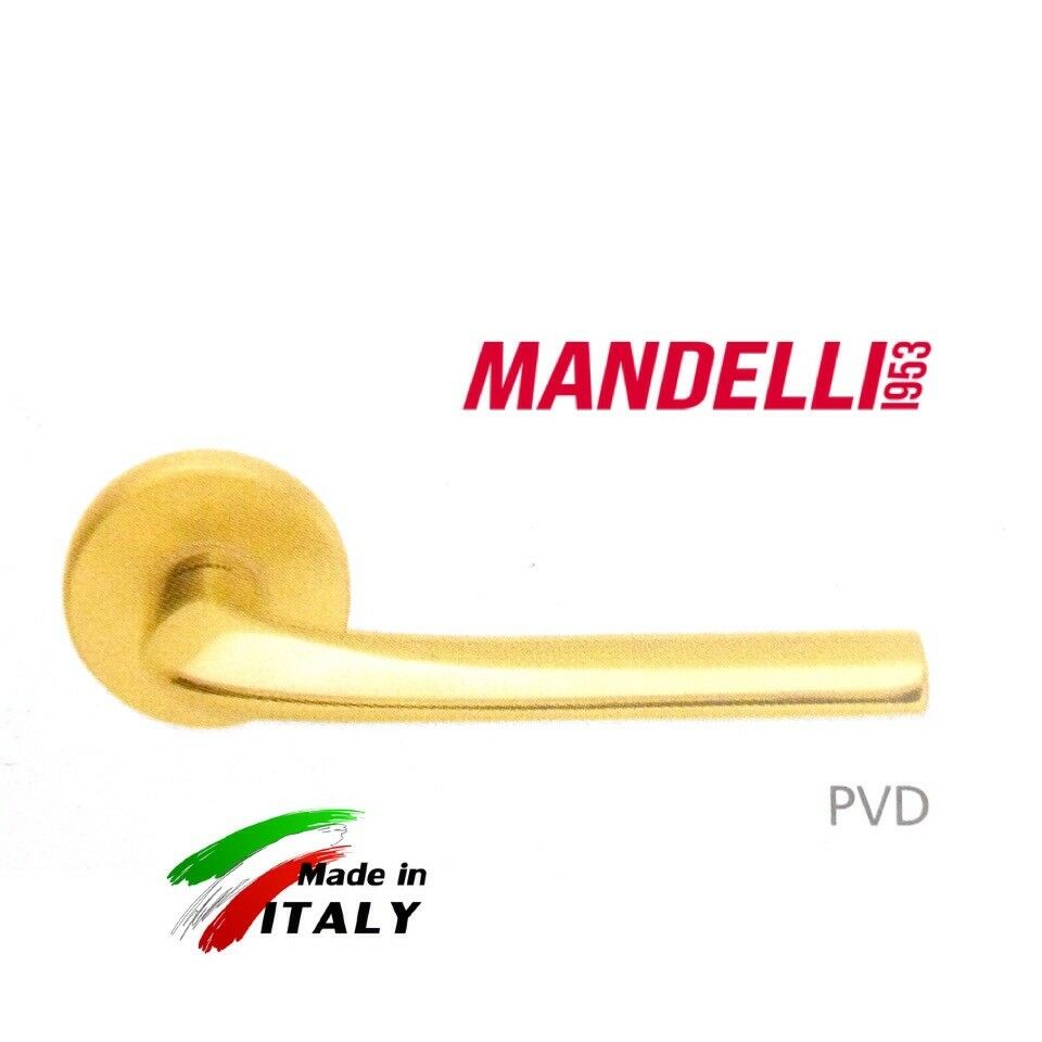 MANIGLIA PER PORTA MANDELLI serie FILO 721 finitura PVD oro lucido Antigraffio