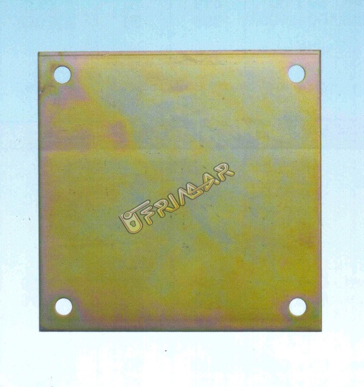 PIASTRA RETTANGOLARE PESANTE mm.270x230 PER COPERTURE IN LEGNO GAZEBI PENSILINE