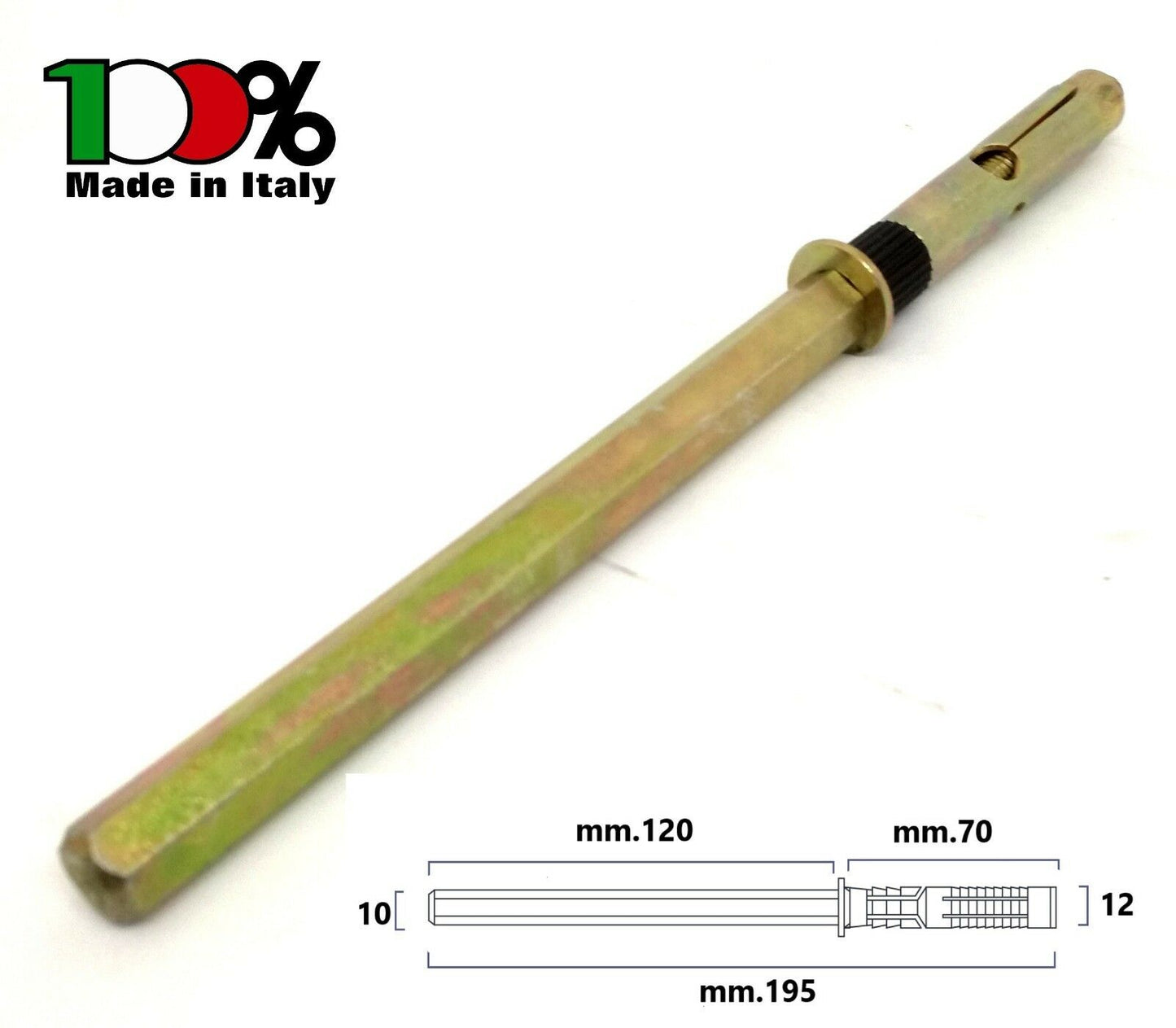 REGGIMENSOLA A SCOMPARSA  mm.10x120 TASSELLO D.12 REGGI MENSOLE RIPIANI LEGNO