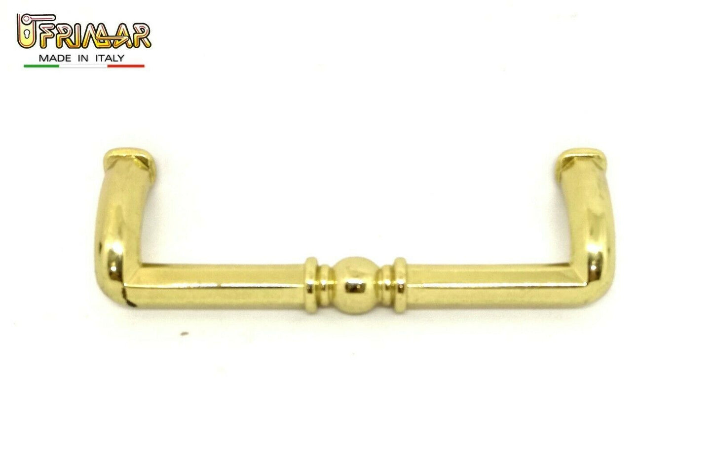 MANIGLIA PER MOBILI Interasse mm.64 ORO LUCIDO MANIGLIETTA ARMADIO ditta PAMAR