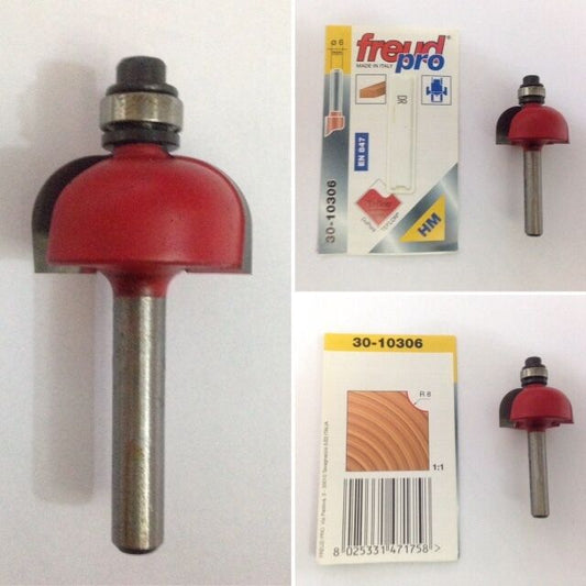 FRESA FREUD PRO HM 30-10306 A RAGGIO CONVESSO CON CUSCINETTO PER FRESATRICE