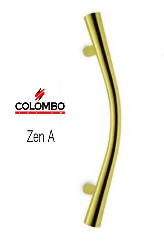 MANIGLIONE COLOMBO ZEN CB46A L.mm.496 OTTONE LUCIDO HPS (PVD) Interasse mm.300