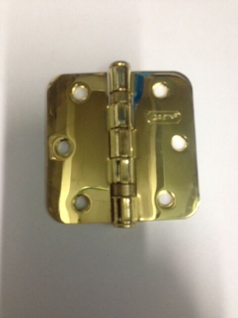 CERNIERA PORTA IN LEGNO CON CUSCINETTI 3,5x3" mm.89x74,5 FERRO OTTONATO GABASTRI