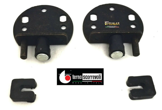Kit per ante scorrevoli sovrapposte Terno 636 Guida superiore con fermo coppia