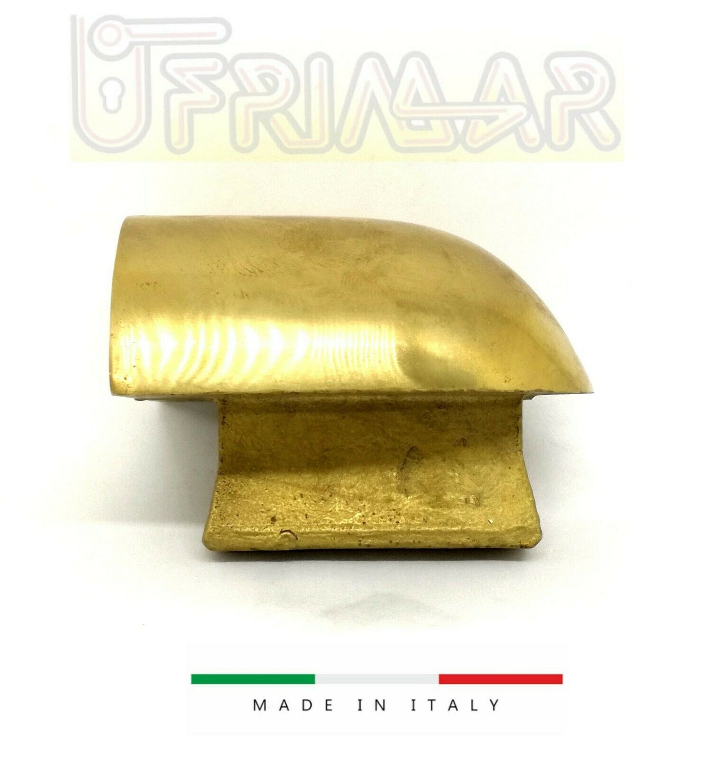 FERMO PORTONE IN OTTONE PIENO mm.105x80 H.41 FERMO PER PORTA FERMAPORTA MONACO