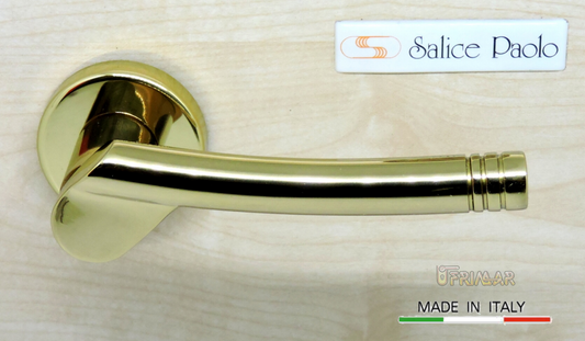 MANIGLIA PER PORTA SALICE PAOLO IRIS 4430 Ottone Luc. d. Ettore Palombi Sirani