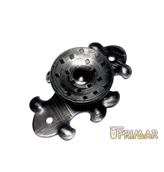 POMOLO FERRO BATTUTO PER MOBILI BASE mm.70X40 POMOLINO d.mm.31
