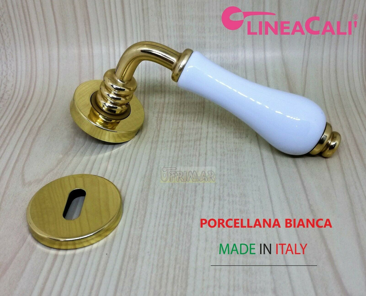 Maniglia Porcellana Champagne Per Porta Metal Style 19138 • Maniglie Design - Foto 7