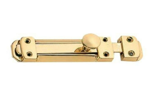 CATENACCIO CHIUSURA PER PORTA IN OTTONE LUCIDO DA mm.150 CATECACCIOLO + INCONTRO
