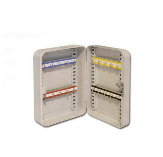 Cassetta portachiavi a muro 20 Ganci appendi chiavi cm.19x25x8 con chiusura