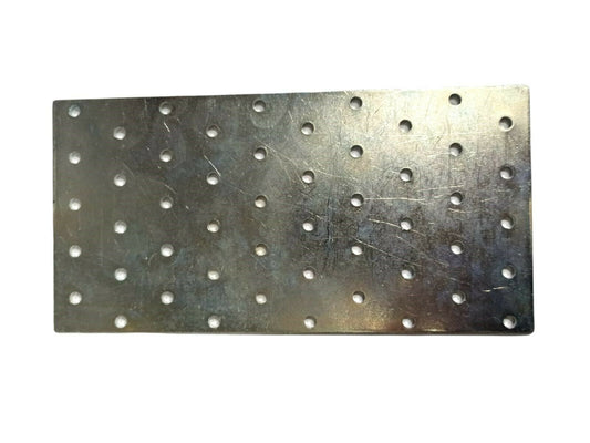 PIASTRA IN METALLO RETTANGOLARE DRITTA mm.200x100 PER TRAVI E COPERTURE IN LEGNO