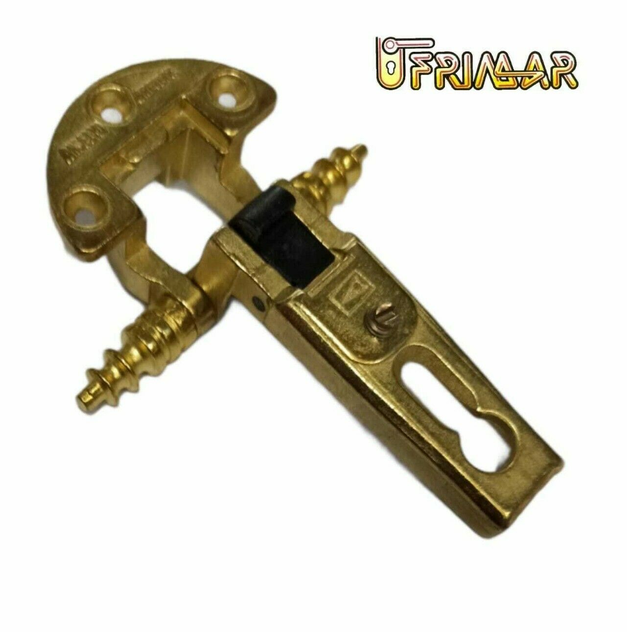 CERNIERA ANSELMI 255 PER ANTE CON BATTUTA FORO mm.27x13 ORO GAMBO H.68