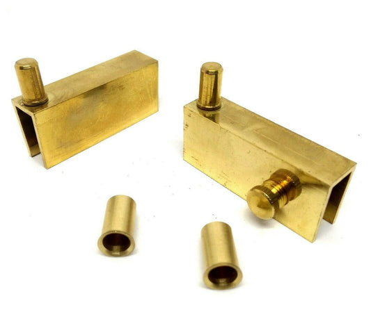 CERNIERA PER VETRI A MORSETTO IN OTTONE IMOF SPESS. MAX VETRO mm.10 COPPIA DX/SX